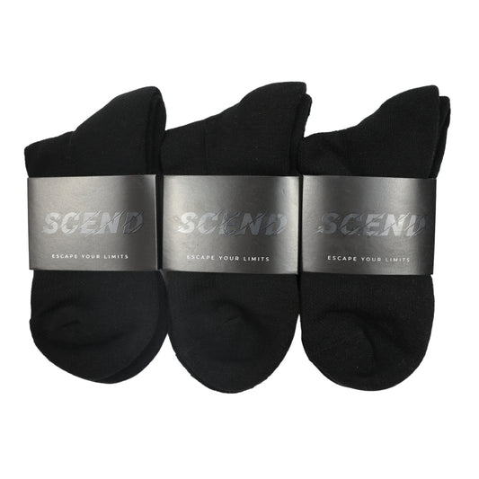Black quarter sport socks | Pack of 3