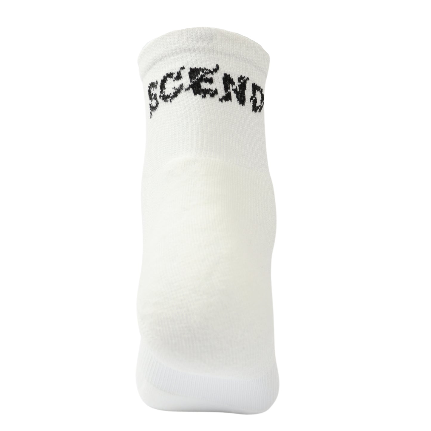 Men's white quarter sport socks