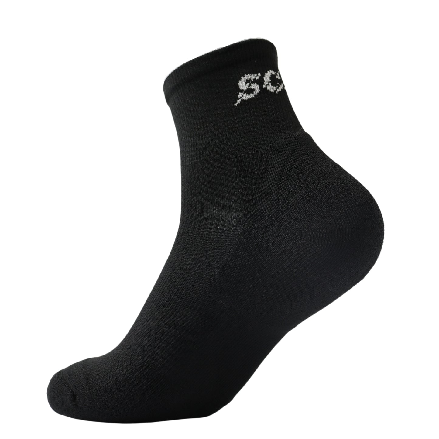 Men's black quarter sport socks