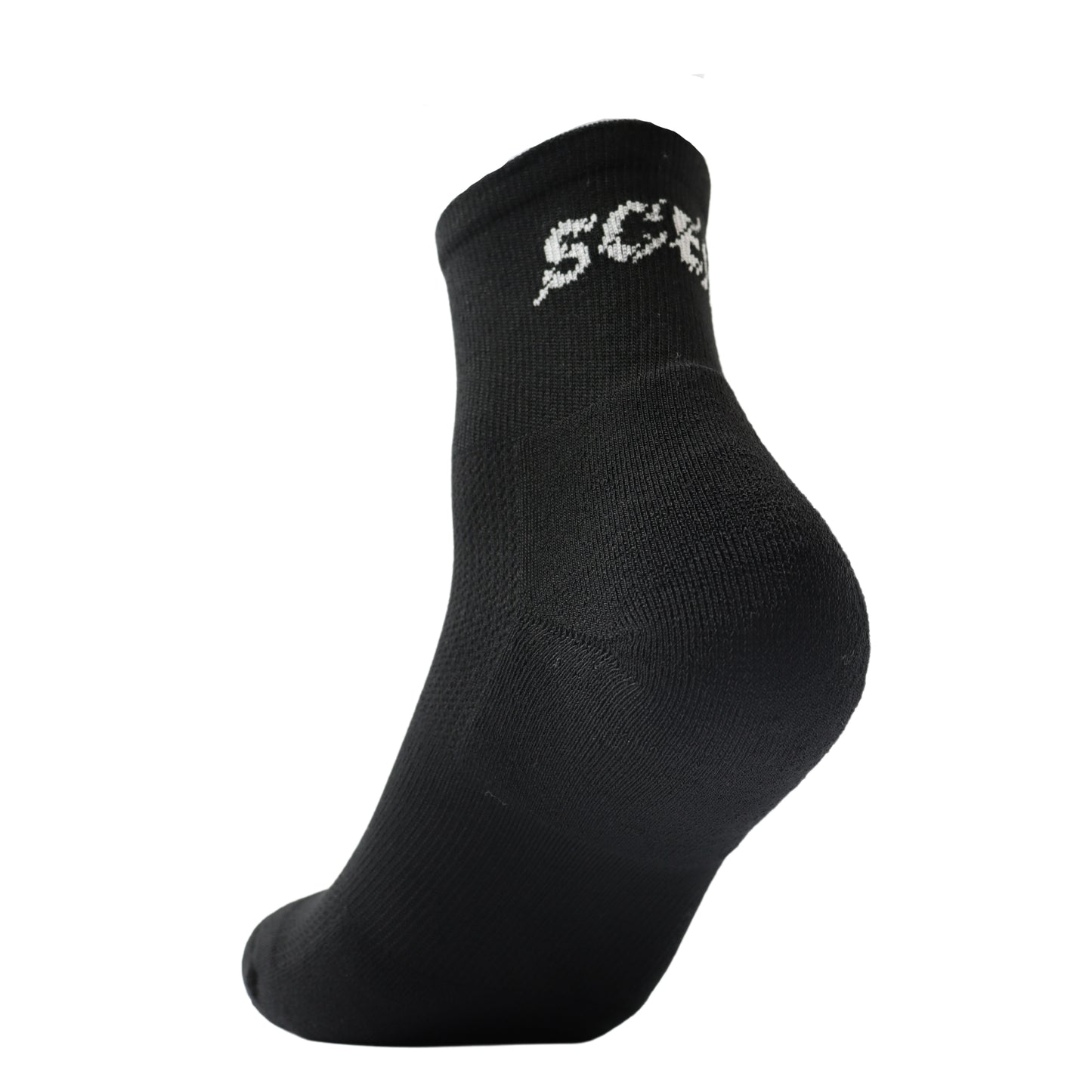 Men's black quarter sport socks